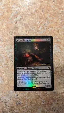 Grim Haruspex (MTG- Promos: Prerelease Cards) Light Play Foil English - Image 1