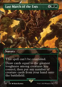 MTG Last March of the Ents Borderless Full Art ** LTR ** English - Image 1