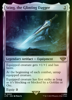 MTG Sting, the Glinting Dagger Foil ** The Lord of the Rings ** English - Image 1