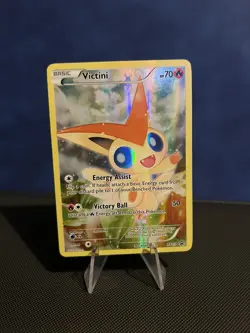 Pokemon TCG Victini Holo Full Art XY117 XY Promo - Image 1