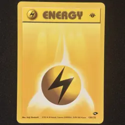 Lightning Energy 130/132 1st Edition | Gym Challenge 2000 | Pokemon TCG WOTC NM - Image 1