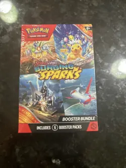 Pokemon TCG Scarlet & Violet Surging Sparks Booster Bundle 6 Packs, New Sealed - Image 1