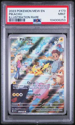 2023 Pokemon Scarlet and Violet 151 Illustration Rare Pikachu #173 PSA 9 - Image 1