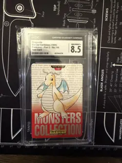 1996 Pokemon Japanese Bandai Carddass Dragonite Red #149 CGC 8.5 - Image 1