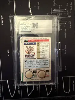 1996 Pokemon Japanese Bandai Carddass Dragonite Red #149 CGC 8.5 - Image 2