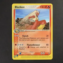 Blaziken 15/ 109 EX Ruby & Sapphire Pokemon TCG Common/Uncommon VG Condition - Image 1