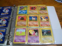 vtg. Pokemon Collection Binder Lot some 1st Ed + trainers over 150 one holo - Image 5