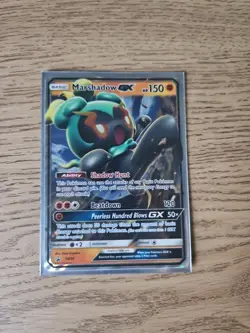 2017 Pokemon SM Black Star Promo Marshadow-GX SM59 Holo Rare NM - Image 1
