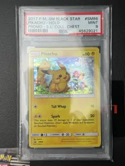 2017 Pokemon Shining Legends Collectors Chest Promo Pikachu SM86 PSA 9 Pop 123 - Image 1