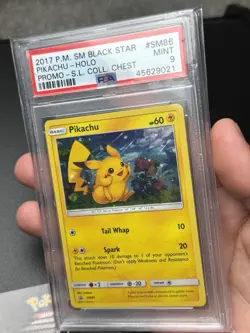 2017 Pokemon Shining Legends Collectors Chest Promo Pikachu SM86 PSA 9 Pop 123 - Image 2