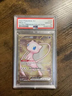 PSA 10 Mew ex METAL 205/165 Pokemon Card Scarlet & Violet 151 2023 GEM MINT - Image 1