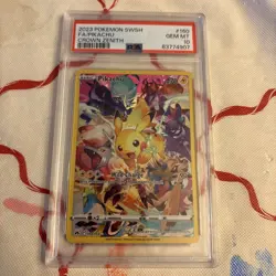 2023 Pokemon SWSH Crown Zenith Pikachu #160/159 PSA 10 - Image 1