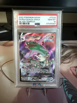 Pokemon TCG Rayquaza VMAX Silver Tempest TG20/TG30 PSA 10 Gem Mint - Image 1