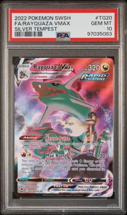 Pokemon TCG Rayquaza VMAX Silver Tempest TG20/TG30 PSA 10 Gem Mint - Image 3