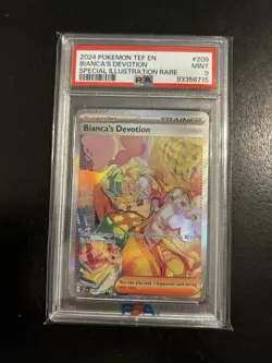 Pokemon Bianca's Devotion Special Illustration Rare 209/162 SV05 Holo PSA 9 - Image 1