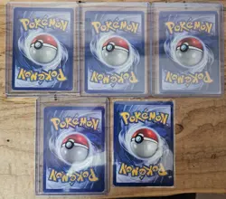 Vintage Pokemon TCG Base Set WoTC Lot - Caterpie, Porygon, Electrode - 5 Cards - Image 2