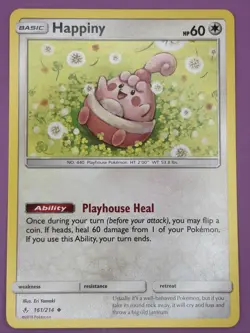 Happiny 161/214 Unbroken Bonds Regular Finish Pokemon Card - Image 1