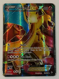 Charizard EX (Full Art) 100/106 Flashfire XY Holo Pokemon Card TCG - Image 1