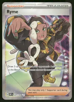 Pokemon Cards Ryme 221/197 Obsidian Flames Ultra Rare NM - Image 1