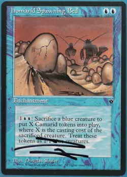 Homarid Spawning Bed Fallen Empires NM Uncommon SIGNED CARD (430646) ABUGames - Image 1