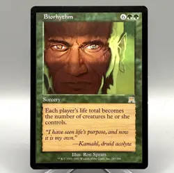 MtG Onslaught ONS Biorhythm MP Moderate Play - Same Day USPS Ground Shipping (B) - Image 1