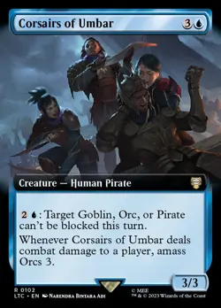 MTG Corsairs of Umbar Extended Art ** Tales of Middle-earth Commander ** English - Image 1