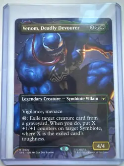 Venom, Deadly Devourer (Borderless Non-Foil) #0022 (NM) Spider-Man SPE NM EN MTG - Image 1