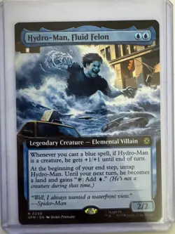 Hydro-Man, Fluid Felon Extended Art Non-Foil #0033 MTG Marvel's Spider-Man NM EN - Image 1