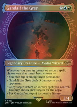 MTG Gandalf the Grey Showcase Borderless Foil ** LTR ** English - Image 1