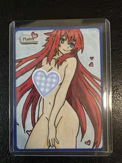 Magic MTG Altered Plains / Land Card | Original Hand Drawn & Colored Anime Waifu - Image 1