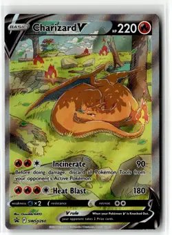 Charizard V ⭐ SWSH260 Holo Promo SWSH Black Star 2019 Pokemon NM - Image 1