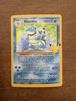 Pokemon TCG Blastoise 25th Anniversary Confetti Holo from Celebrations - Image 1