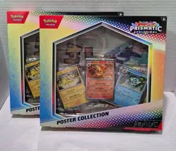 Pokemon Prismatic Evolutions Poster Collection (2) Brand New Sealed - Image 1