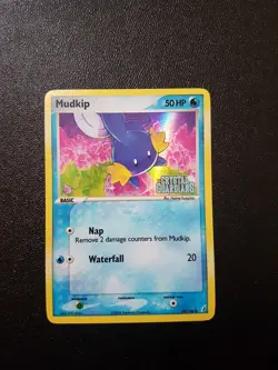Mudkip 58/100 Reverse Holo Common Stamped NM | Pokemon Ex Crystal Guardians 2006 - Image 1