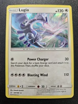 Pokemon Sun & Moon Team Up Lugia Holo Rare 131/181 NEAR MINT - Image 1