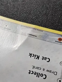 Pokemon FireRed LeafGreen Meowth Reverse Holo 69/112 DAMAGED - Image 3