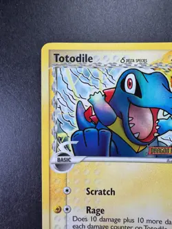 2006 Pokemon Totodile EX Dragon Frontiers 67/101 Reverse Holo STAMPED - Image 2