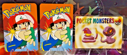POKEMON POCKET MONSTERS VENDING PRISM STICKERS 19 20 1188 RATTATA RATICATE - Image 2