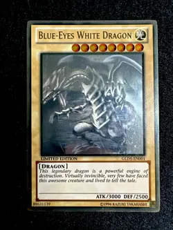 🔥YUGIOH • BLUE-EYES WHITE DRAGON • GHOST RARE • GLD5-EN001 • MISPRINT • NM🔥 - Image 2
