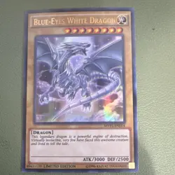 Yu-Gi-Oh! Blue-Eyes White Dragon Ultra Rare Limited Ed MVP1-ENSV4 3000/2500 - Image 1