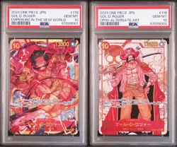 PSA 10 Roger SEC OP09-118 Emperors in the New World ONE PIECE Japanese Set of 2 - Image 1