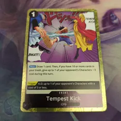 One Piece CCG 500 Years Into The Future Tempest Kick OP07-096 R Foil - Image 1