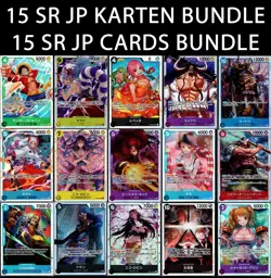 One Piece TCG 15x SR JP Cards Bundle Lot Sleeved - NM Japan - Image 1