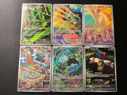 Pokemon TCG Destined Rivals Illustration Rare Holo 6 Card Lot - Image 1