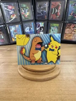 Pokemon Topps Series 3 Puzzle Card P06/6 Singing Charmander & Pikachu - Image 1