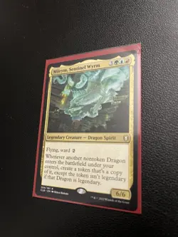 Magic the Gathering Miirym Sentinel Wyrm Card Near Mint Condition - Image 1