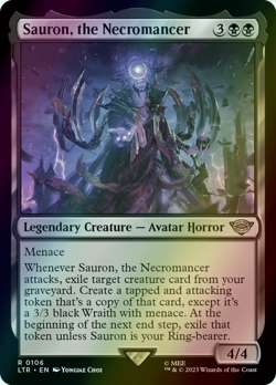 MTG Sauron, the Necromancer Foil ** The Lord of the Rings ** English - Image 1