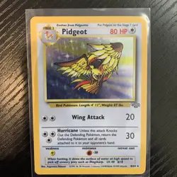 1999 Pokemon TCG Pidgeot Holo Rare 8/64 Jungle English WOTC LP - Image 1
