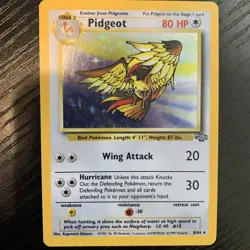 1999 Pokemon TCG Pidgeot Holo Rare 8/64 Jungle English WOTC LP - Image 2