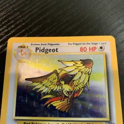 1999 Pokemon TCG Pidgeot Holo Rare 8/64 Jungle English WOTC LP - Image 3